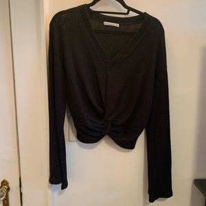 Bell Sleeve Cropped Sweater